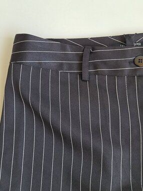 NWT Women's Pin Striped Pants S 19 Cooper Black Office Trousers Straight Leg